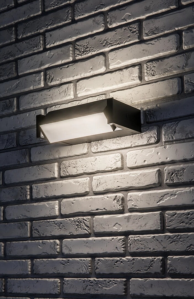 Applique esterna moderna nera 23cm LED 18W IP54 Rabalux