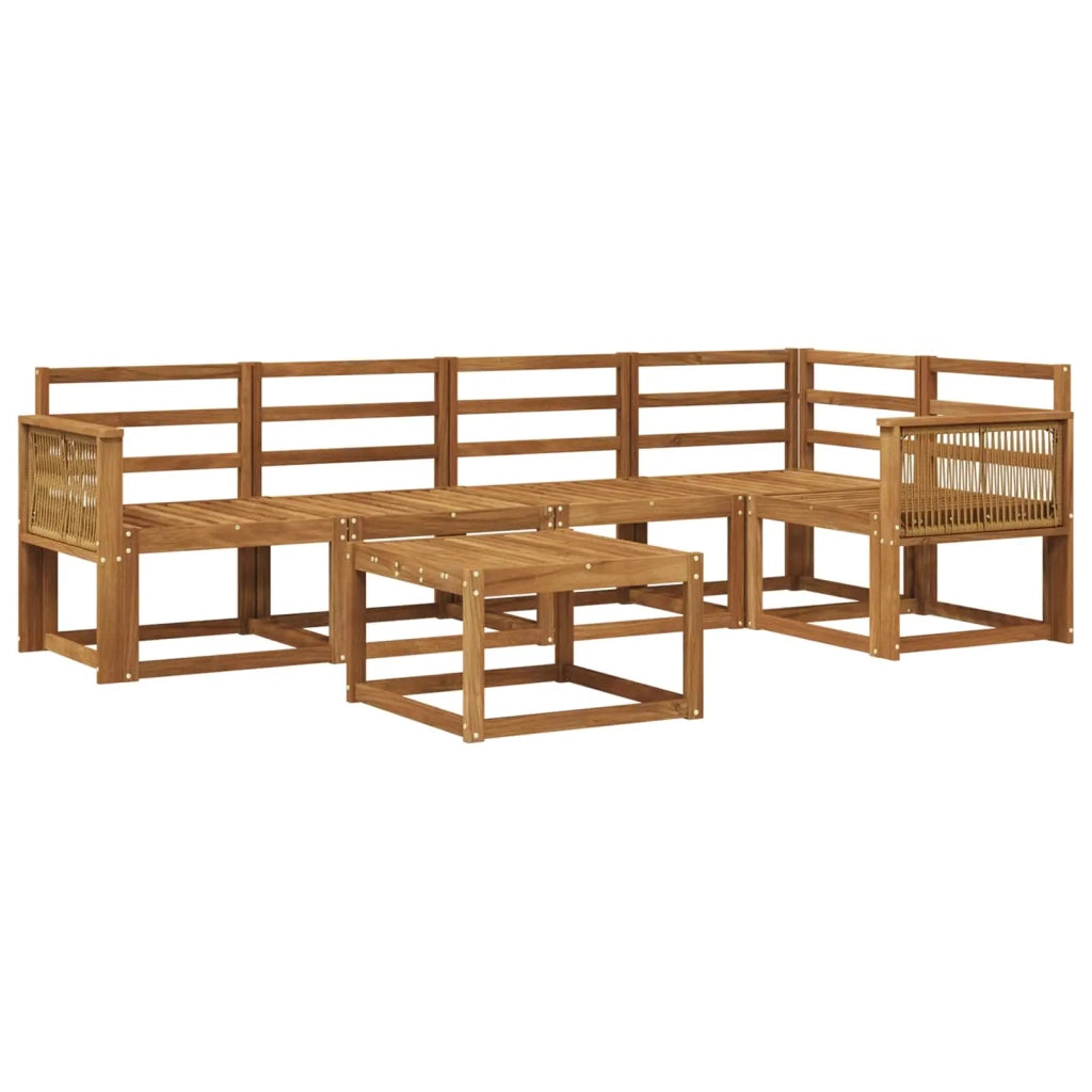 Set di divani da esterno 6 pcs Naturale