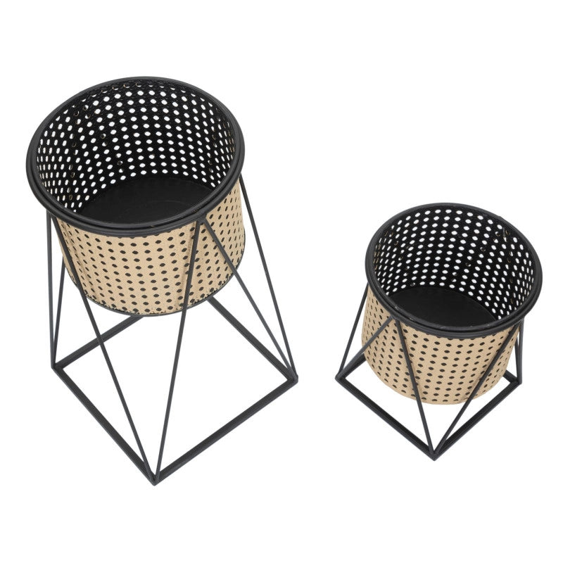 Porta Vasi Osaka Coppia cm ø 21x40-19x22