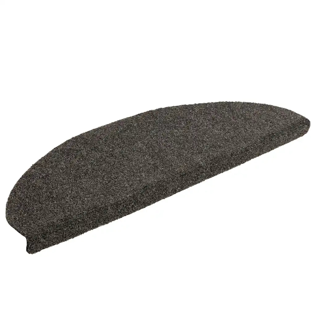 Tappetini per scale autoadesivi 20 pz 65x21x4 cm Antracite Semicircolari Grandi 3365651
