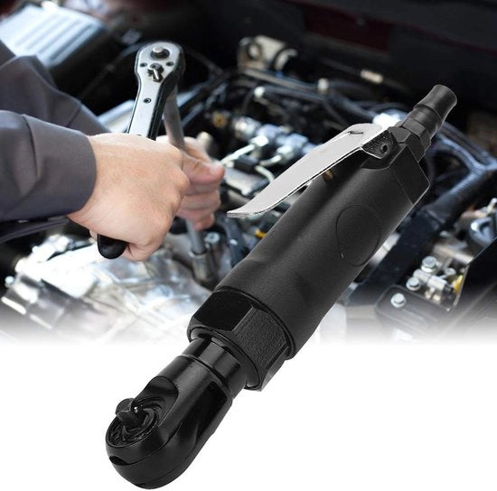 Chiave pneumatica in lega di alluminio - Manubrio 3/8 pollici - Chiave a ratti pneumatica - Coppia 25-65 N·m - Pressione di lavoro 6,2 bar - Lunghezza 20 cm