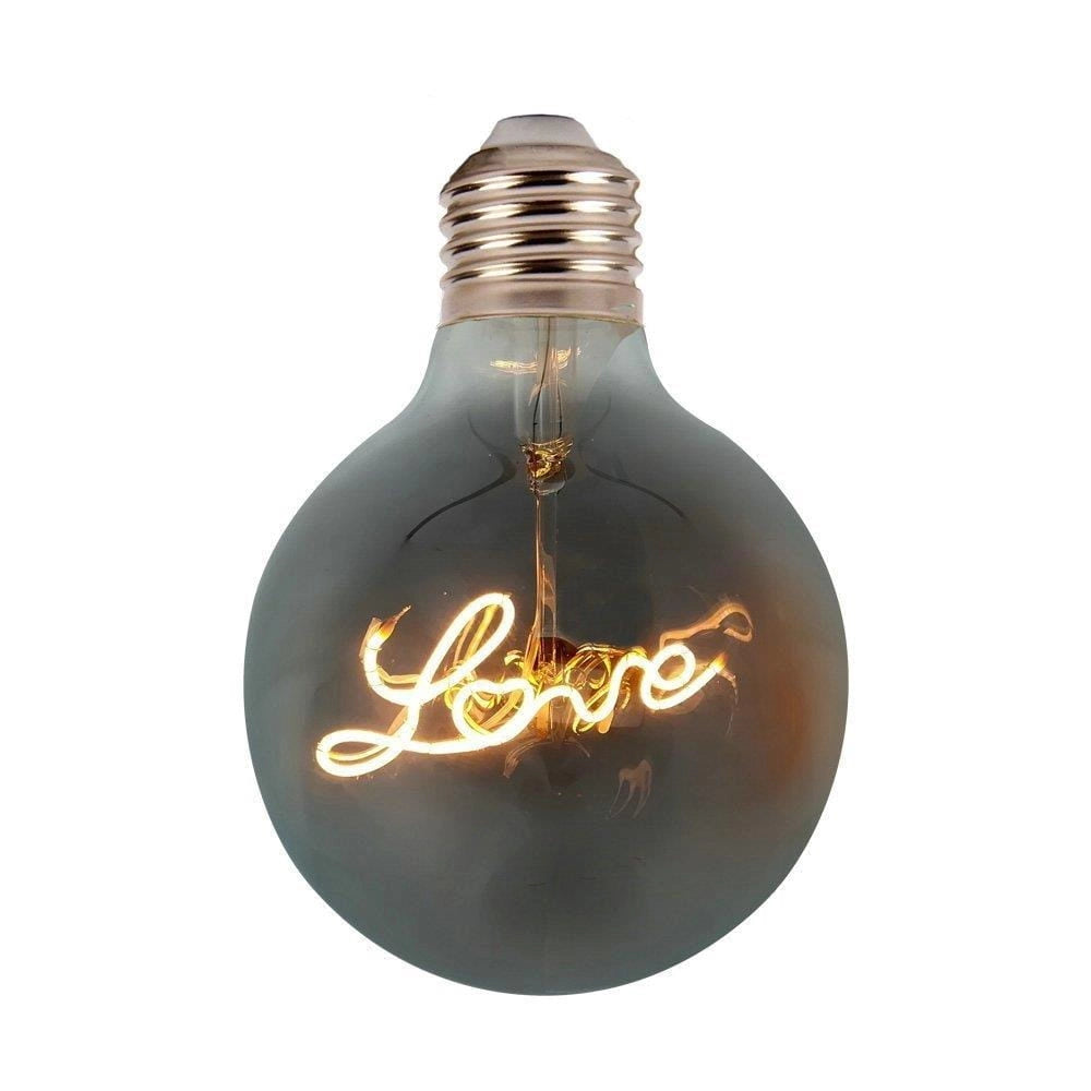 V-TAC lampadina LED LOVE filamento 5W E27 G125 2200K
