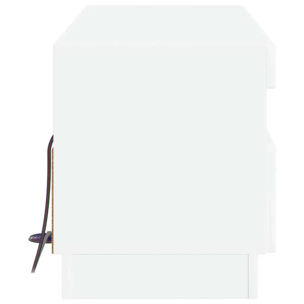 Mobile TV LED Bianco Lucido Legno ingegnerizzato 897439
