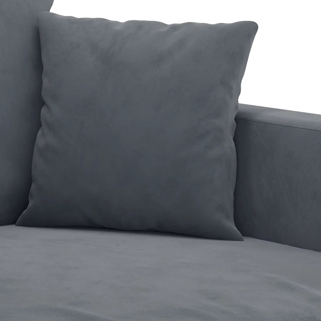 Divano a 3 Posti-Sofa 3 Posti Grigio Scuro 180 cm in Velluto 714489