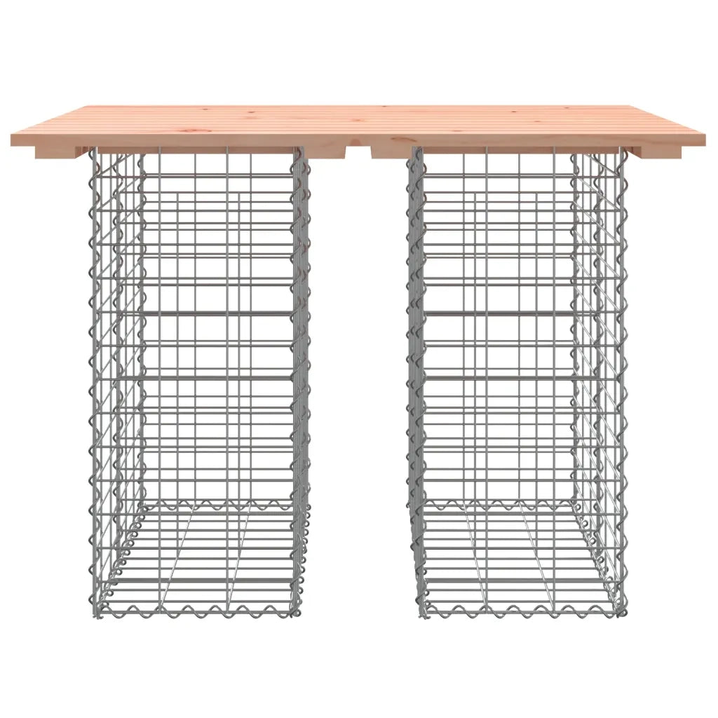 Tavolo da giardino in gabbione design 100x70x72 cm in legno massello Douglas 834363