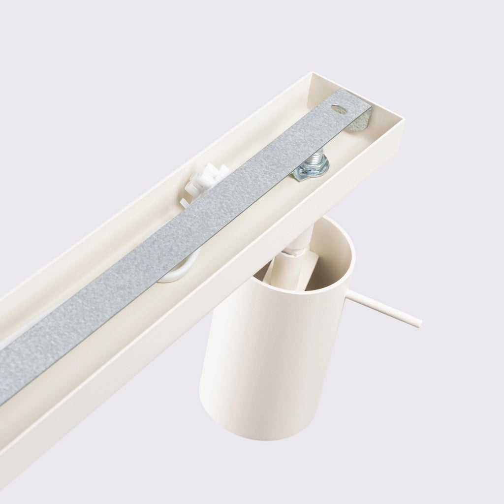 Lampada da soffitto moderna in acciaio a 6 luci Bittersweet Shimmer Ring Beige