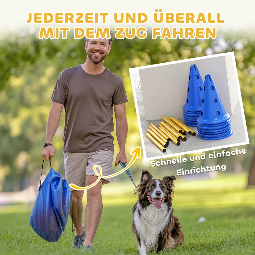 Set Agility per Cani ¨C zephmum ¨C 6 Hurdle 12 Coni Bag