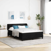 Letto a molle con materasso Nero 140 x 200 cm Tessuto 3339963