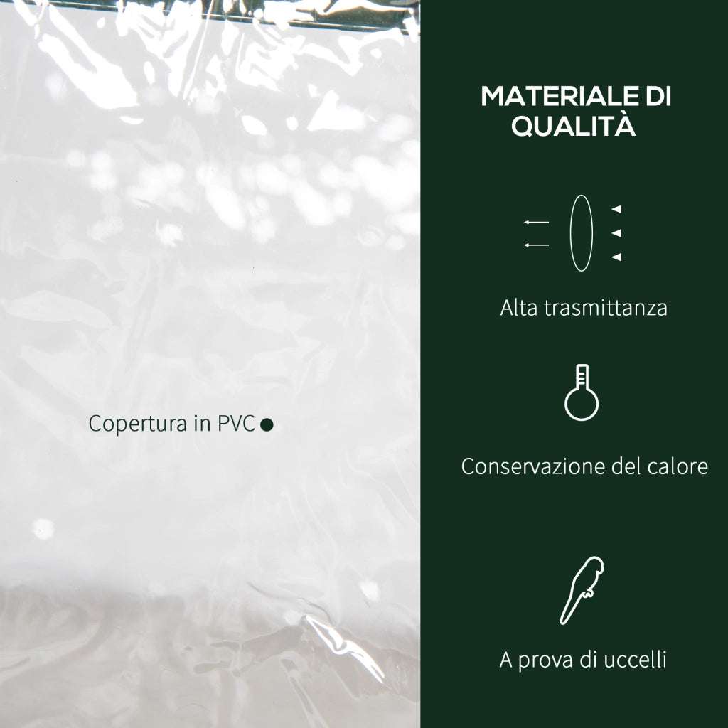 Mini Serra ¨C Minimal ¨C Plastica Trasparente Acciaio 69x49x125cm