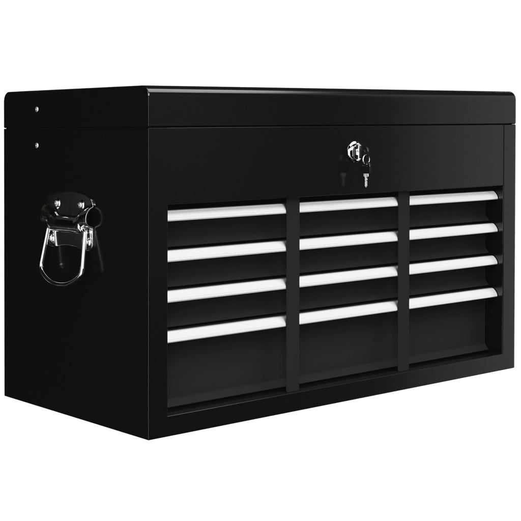 Cassetta Portautensili con 3 Cassetti ¨C Xylo ¨C Acciaio Nero 60x26x34cm