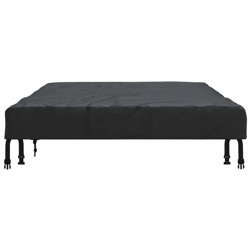 Copertura Tavolo Tinta unita Nero 202 x 102 x 15 cm Tessuto 4106120