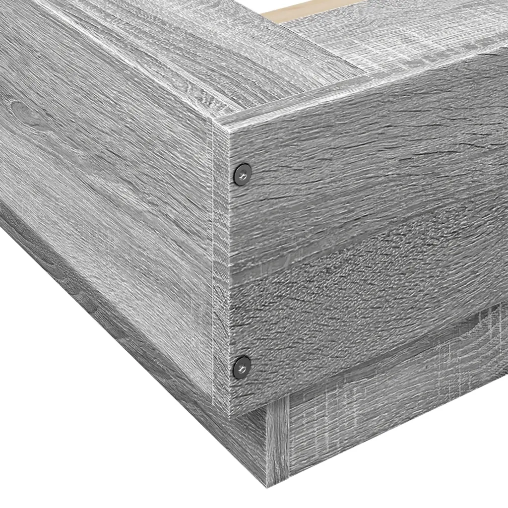 Giroletto-Struttura Letto Grigio Sonoma 180x200 cm in Legno Multistrato 101313