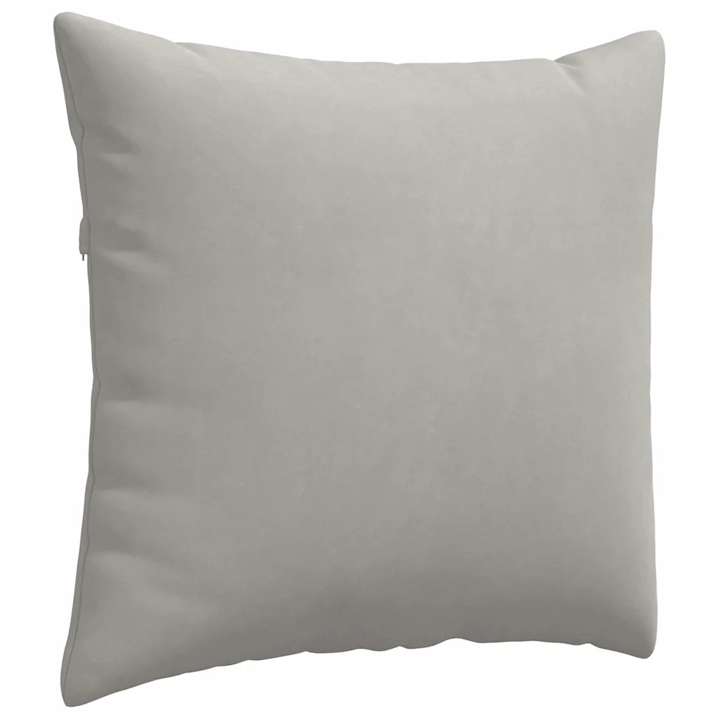 Cuscini da Divano 2 pcs Grigio chiaro 50 x 50 cm Tessuto 42013984