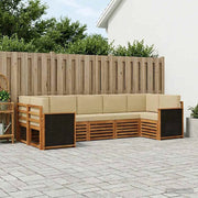 Set di divani da esterno 6 pz Naturale 3384794