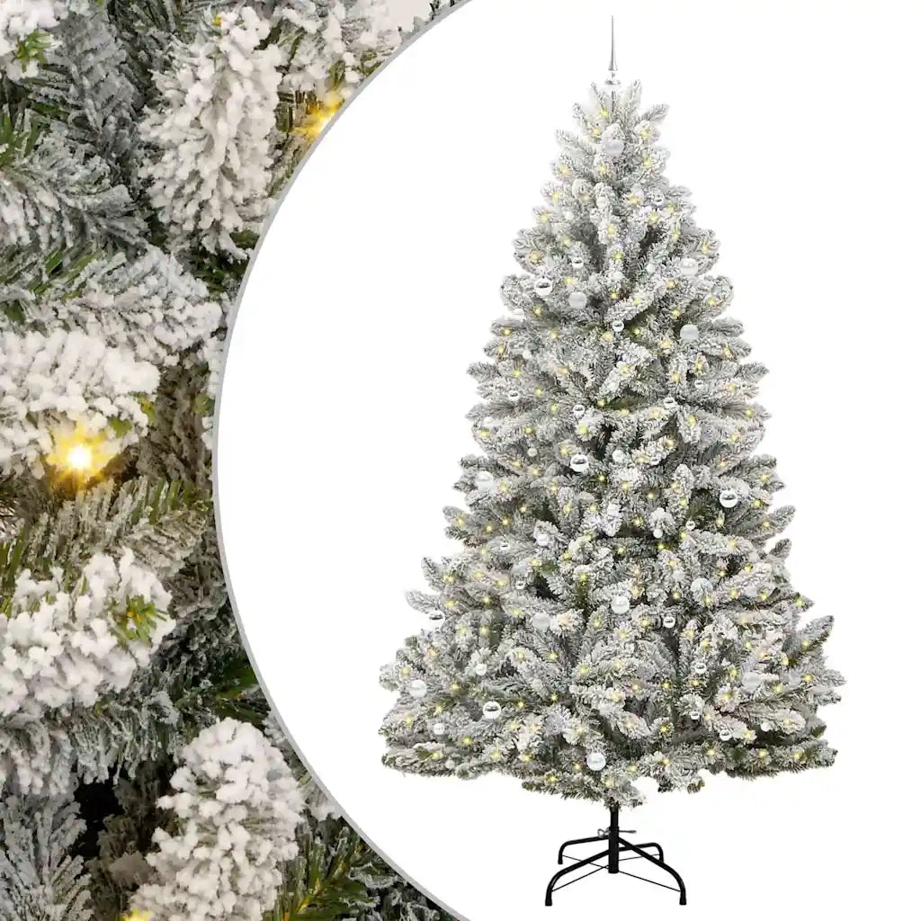 Albero di Natale artificiale con 300 LED Verde e Bianco 270 cm 3395780