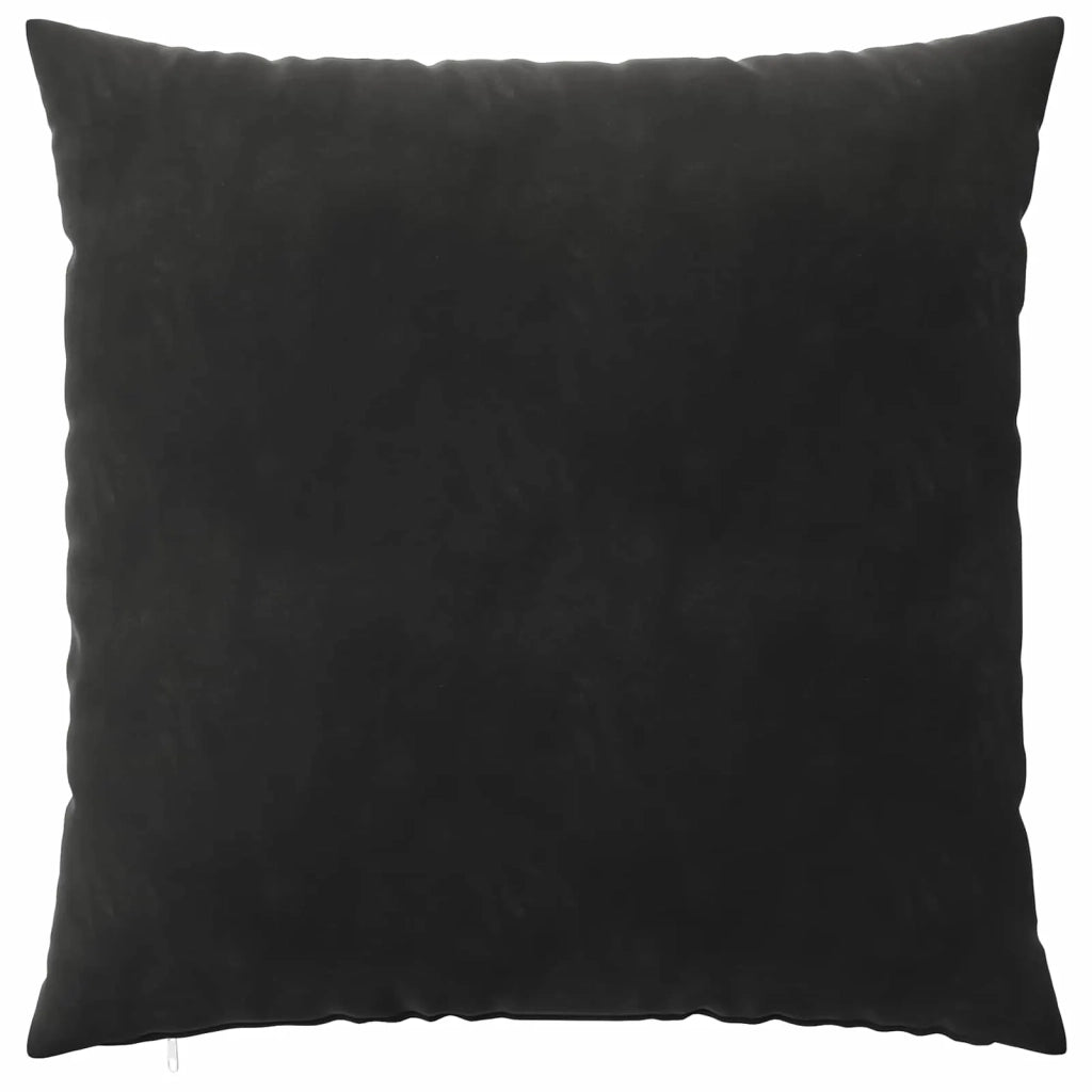 Federa 2 pcs HEERLEN Nero 65 x 65 cm Velluto 912883