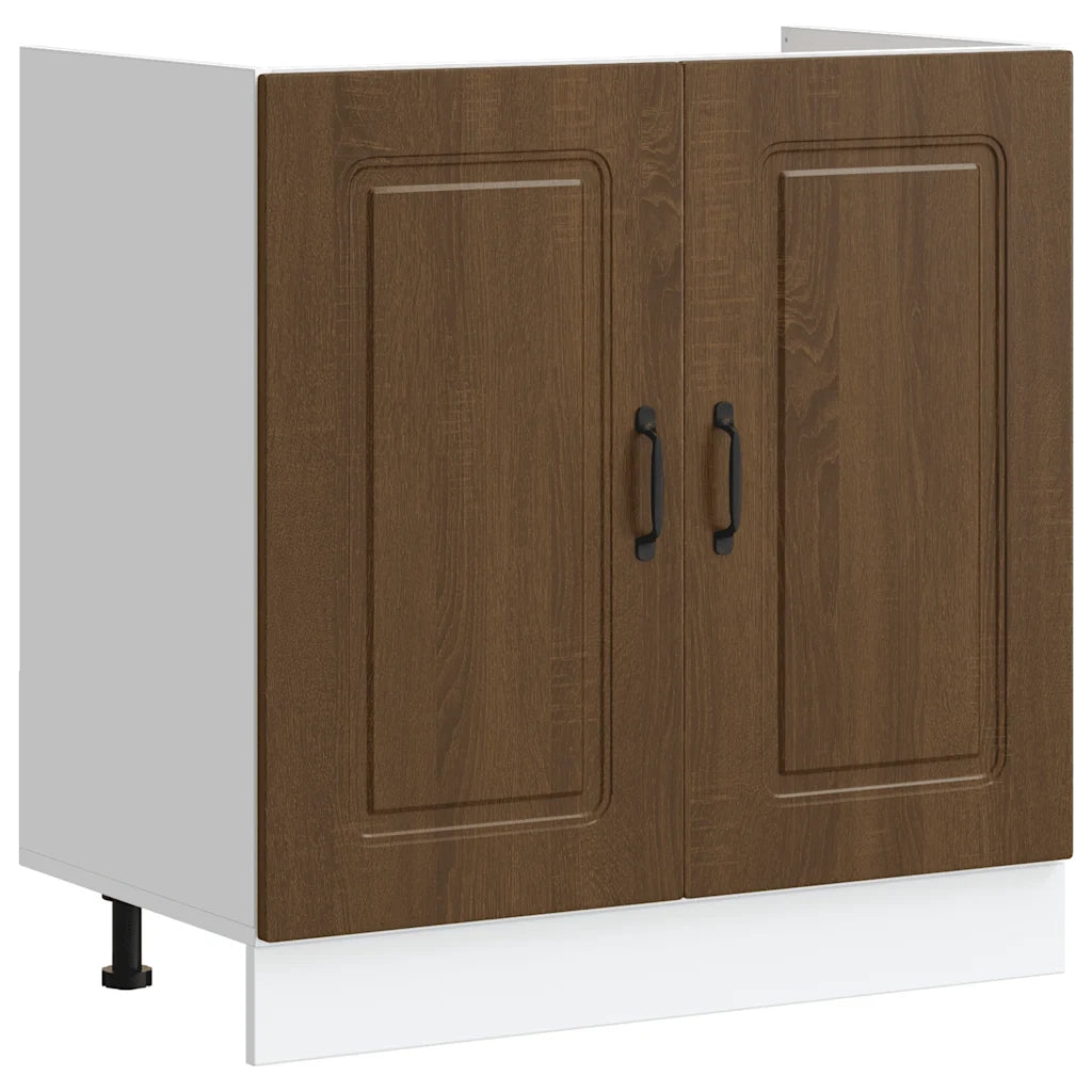 Mobile base lavello Kalmar Rovere Marrone 80x46x81,5 cm 853454