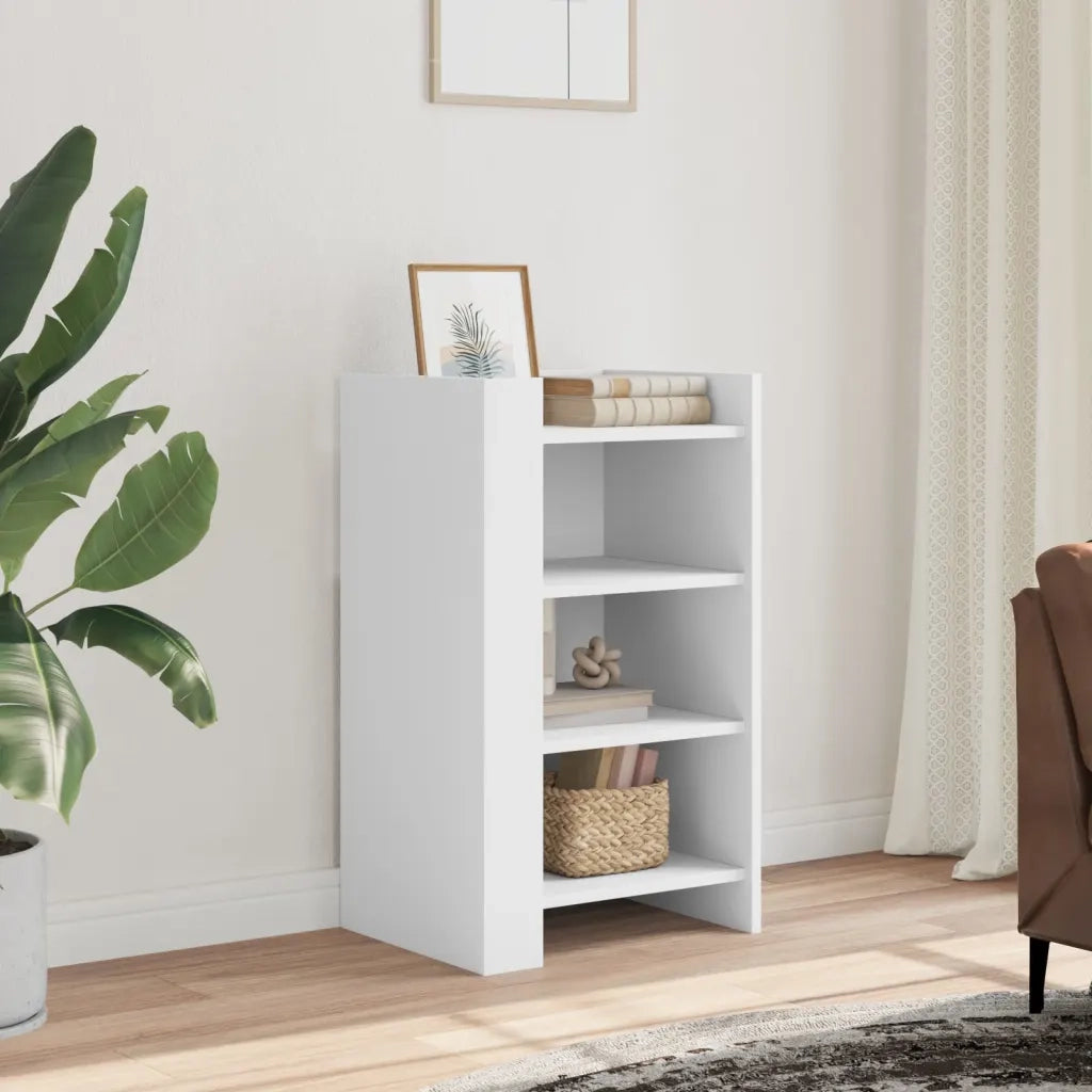 Credenza | Madia | Buffet da pranzo | Armadio da pranzo Bianca 45x35x75 cm in Legno Multistrato