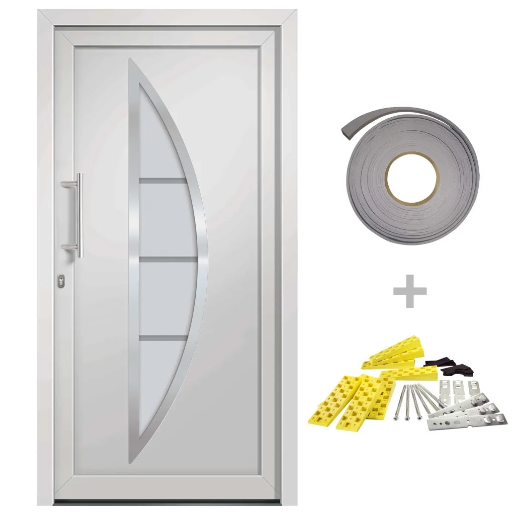 Porta di Ingresso Bianca 98x208 cm 279202