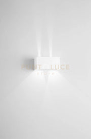 DOUBLE CUBE APPLIQUE DA ESTERNO 20W 1490LM 3000K BIANCO 20X10CM