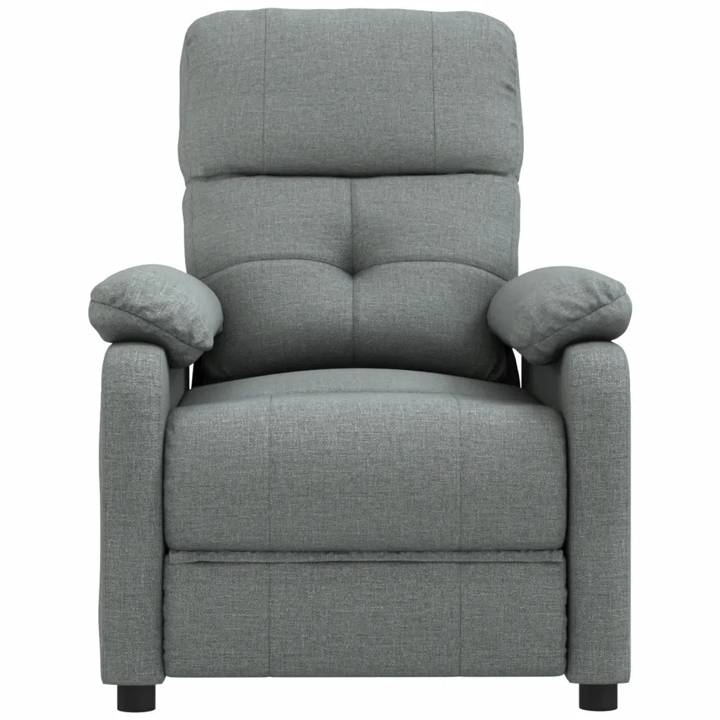 Poltrona Massaggiante Grigio Scuro in Tessuto 348288