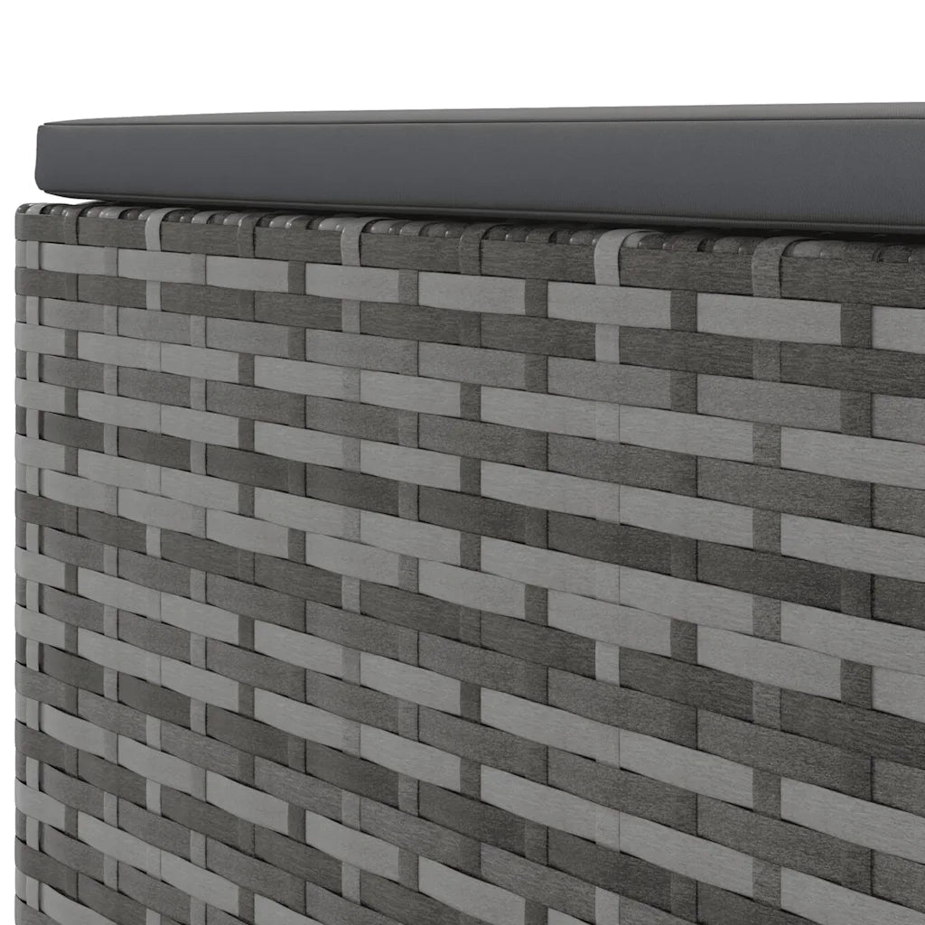 Set Divani da Giardino 5 pz con Cuscini in Polyrattan Grigio 3308058