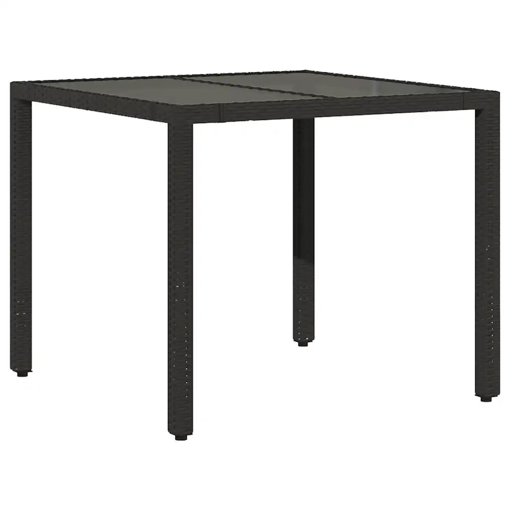 Set Bistrò da Giardino 3 pz con Cuscini in Polyrattan Nero 3276987