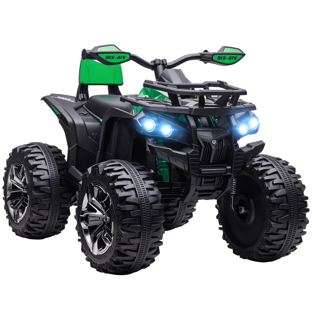Auto Bambini Elettrica 12V con Fari e Batteria ¨C zephmum ¨C Verde 100x65x73