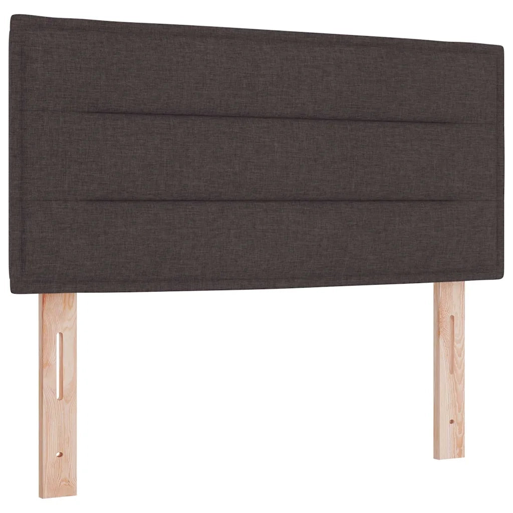Letto a molle con cuscino Marrone Scuro 90 x 200 cm Tessuto 3338814