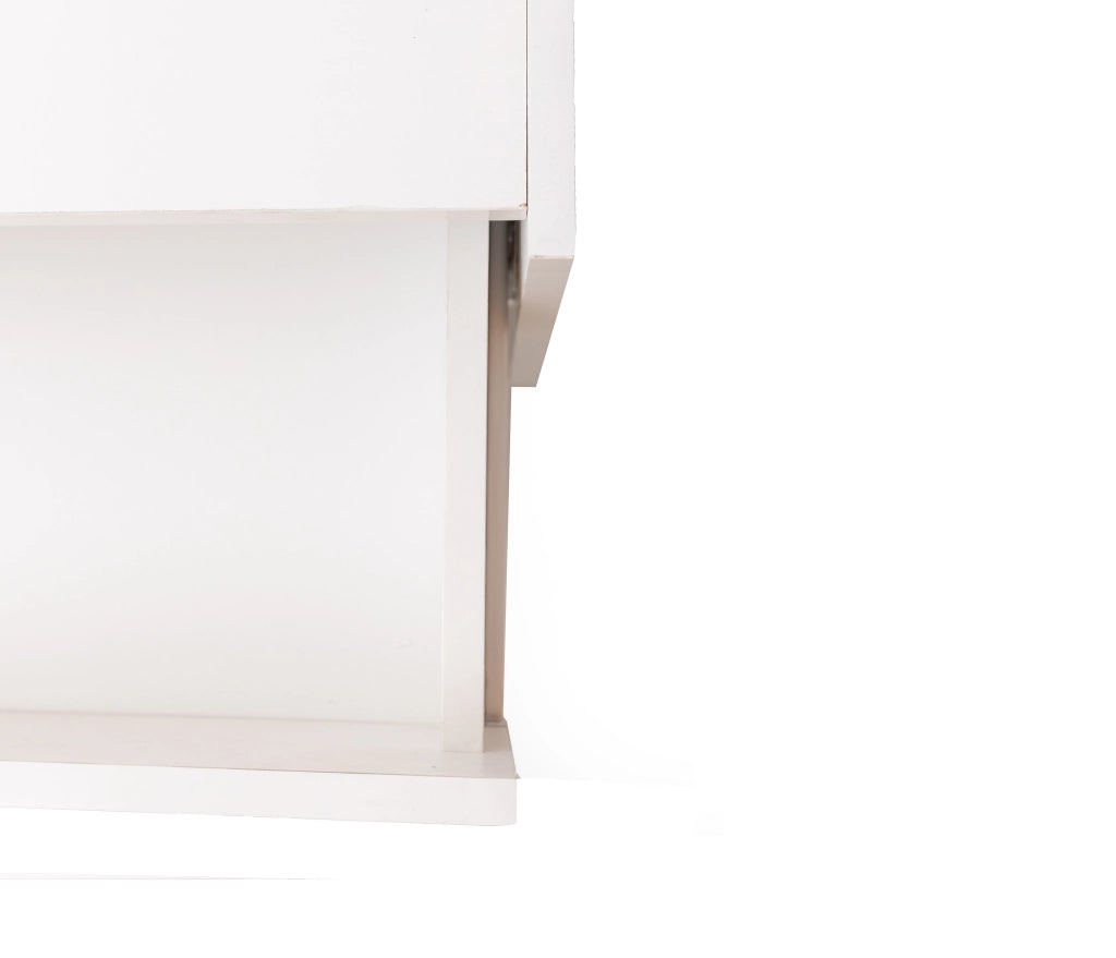 Mobile TV Lowboard ¨C MINIMAL ¨C Bianco Lucido e Nero, Cassetti e Vani