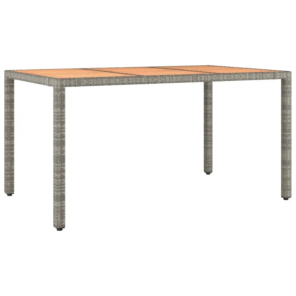 Set Bistrò da Giardino 7 pz con Cuscini in Polyrattan Grigio 3277160