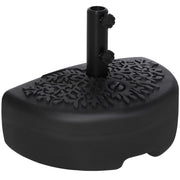 Supporto per Ombrellone Semicircolare ¨C Minimal ¨C Nero