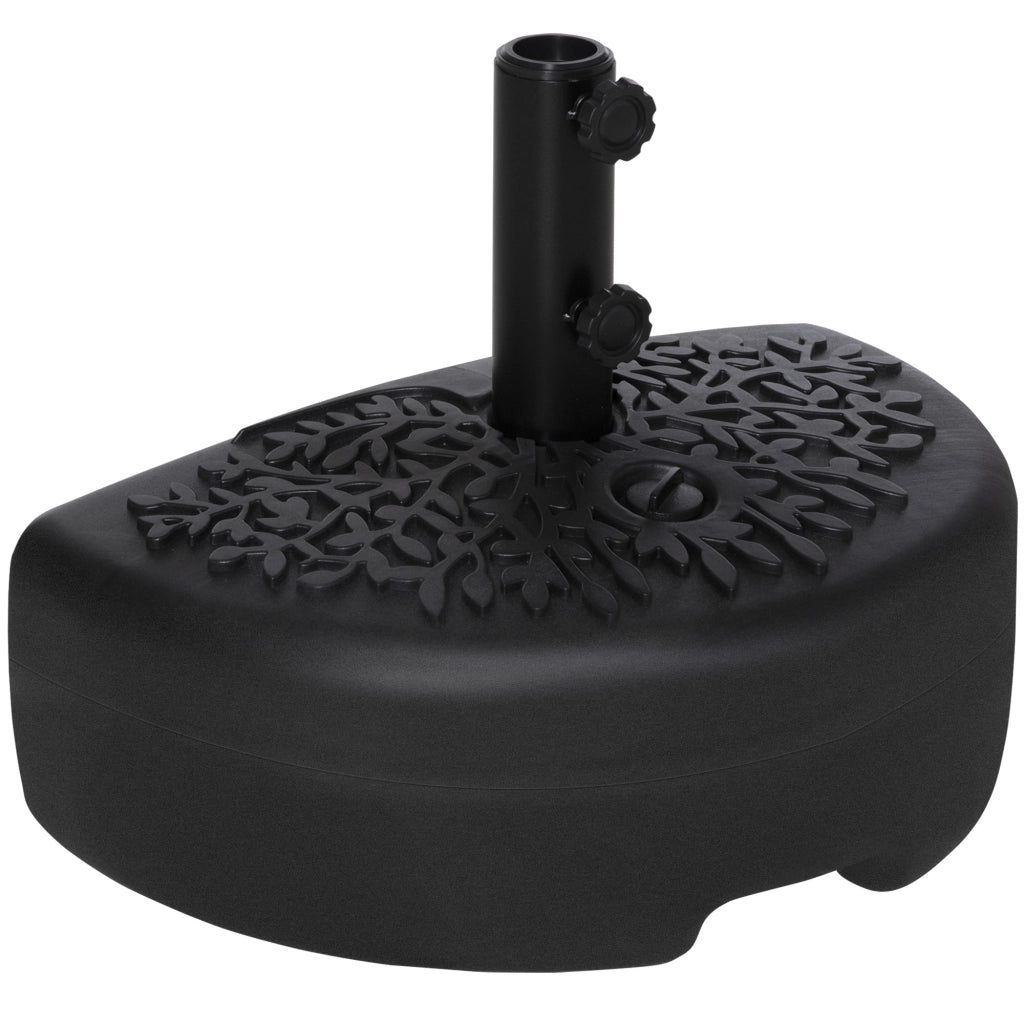 Supporto per Ombrellone Semicircolare ¨C Minimal ¨C Nero