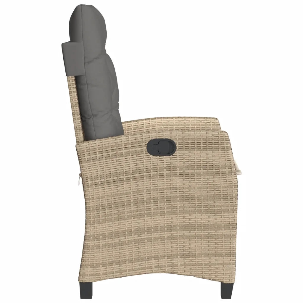Set da Bistrò 3 pz con Cuscini Beige Misto in Polyrattan 365229