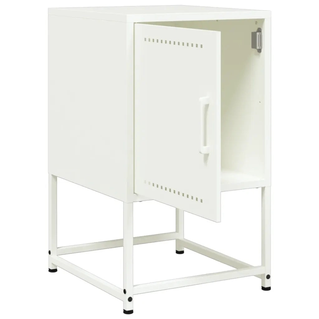 Comodini 2 pz Bianchi 36x39x60,5 cm in Acciaio 846457