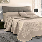 Coperta Pura Lana Singola 450gr Cober Venice Tortora