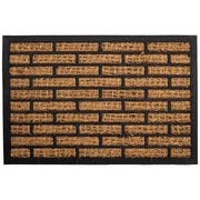 Zerbino in fibra e gomma marrone 60x40x0,7