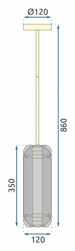 Lampada Balck App1676-cp Long