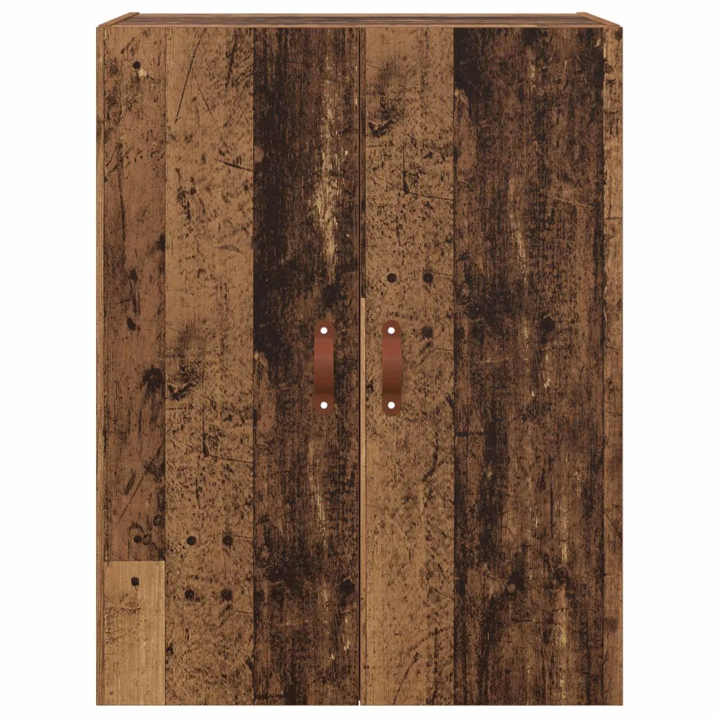 Mobiletto a muro 2 pcs Legno vecchio 69,5 x 34 x 90 cm 3394572