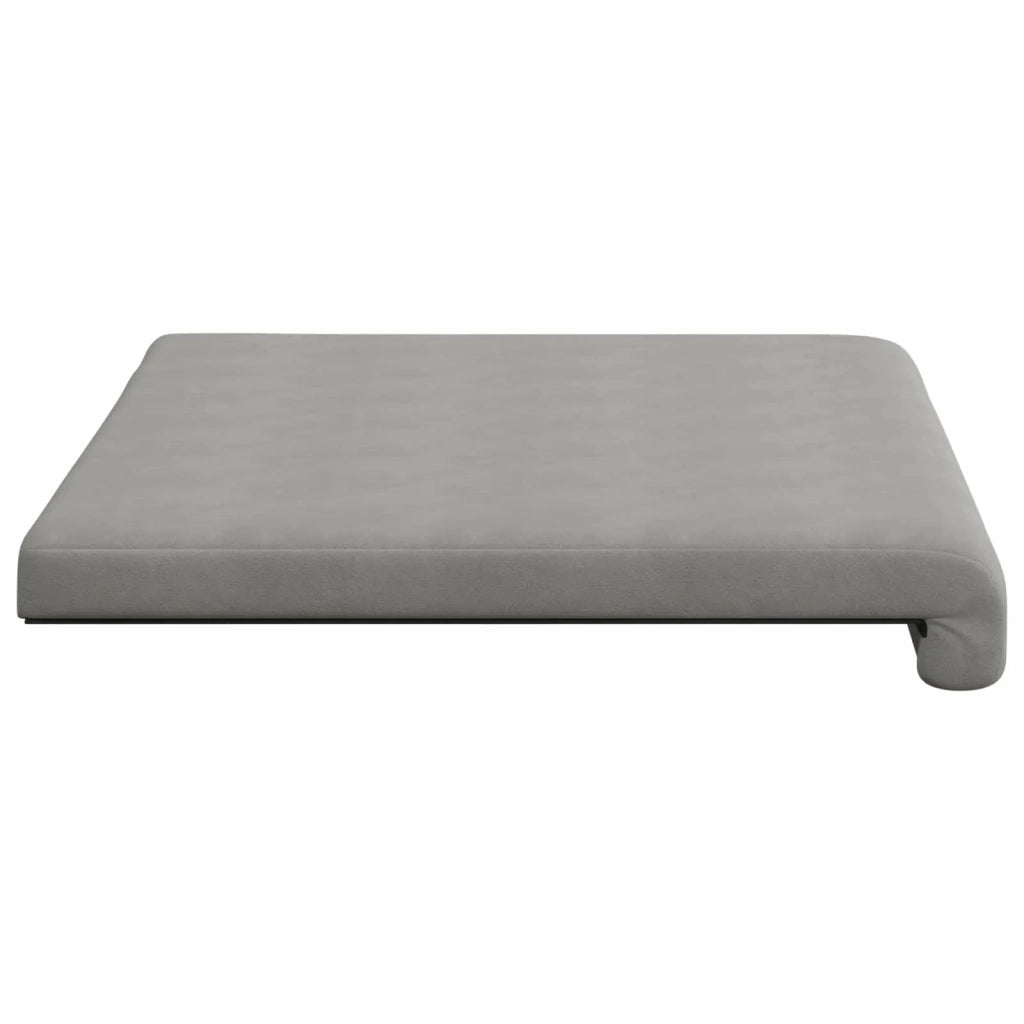Cuscino per panchina Microfibra Grigio Chiaro Profondità 35 cm 42043207