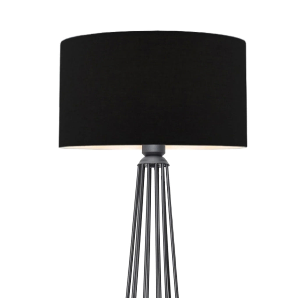 Lampada da terra plafoniera altezza 155 cm attacco E27 antracite/nero 03_0007288