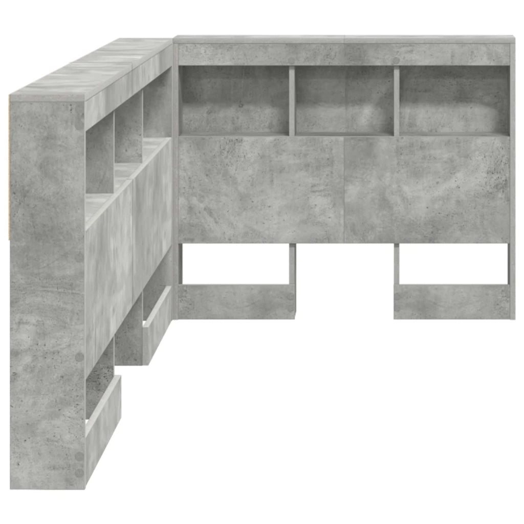 Testata contenitore Grigio cemento 75 cm Legno multistrato 3335528