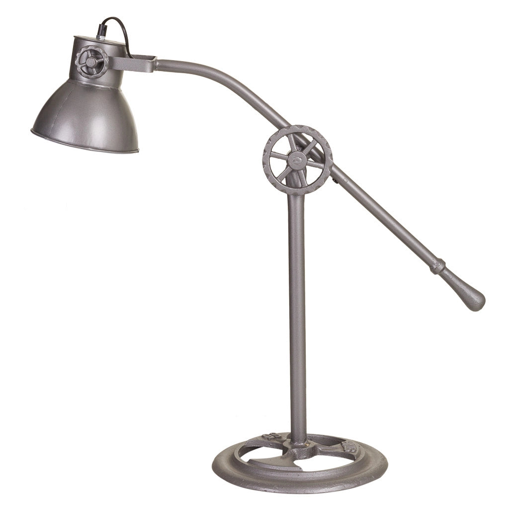 Lampada da terra in metallo marrone 28x28x85h