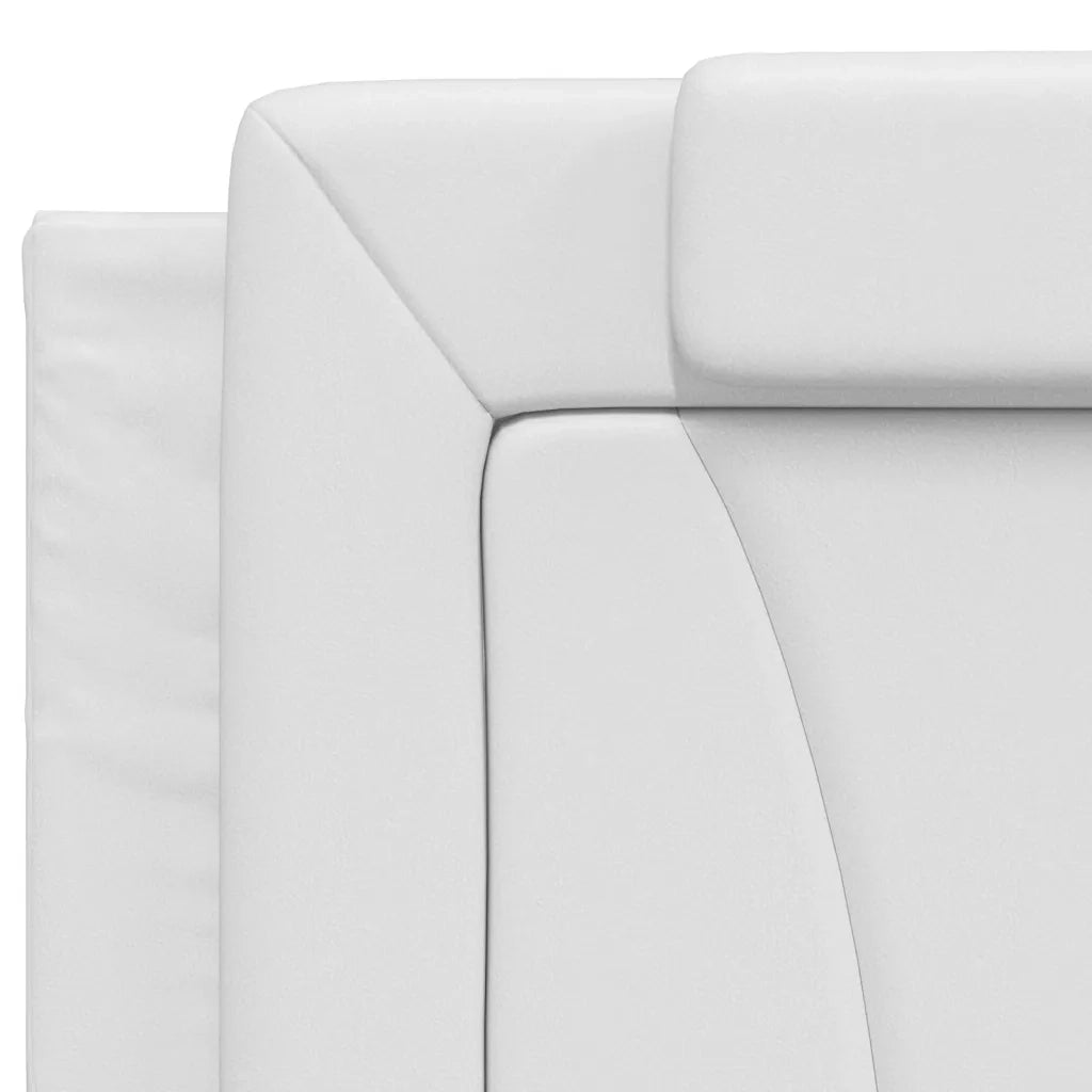 Letto Viana con Materasso Bianco 200x200cm in Similpelle