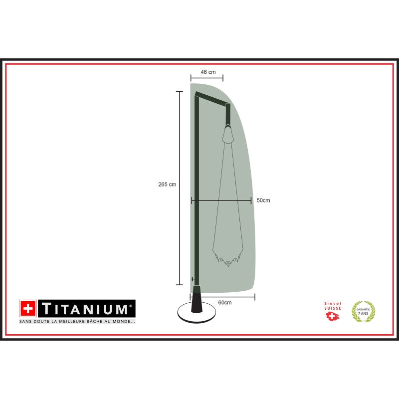 Copertura TITANIUMÂ® per ombrellone a braccio