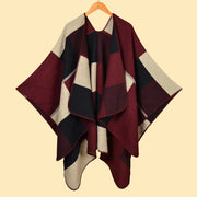 Nuova sciarpa/scialle da donna in jacquard, spessa e calda.