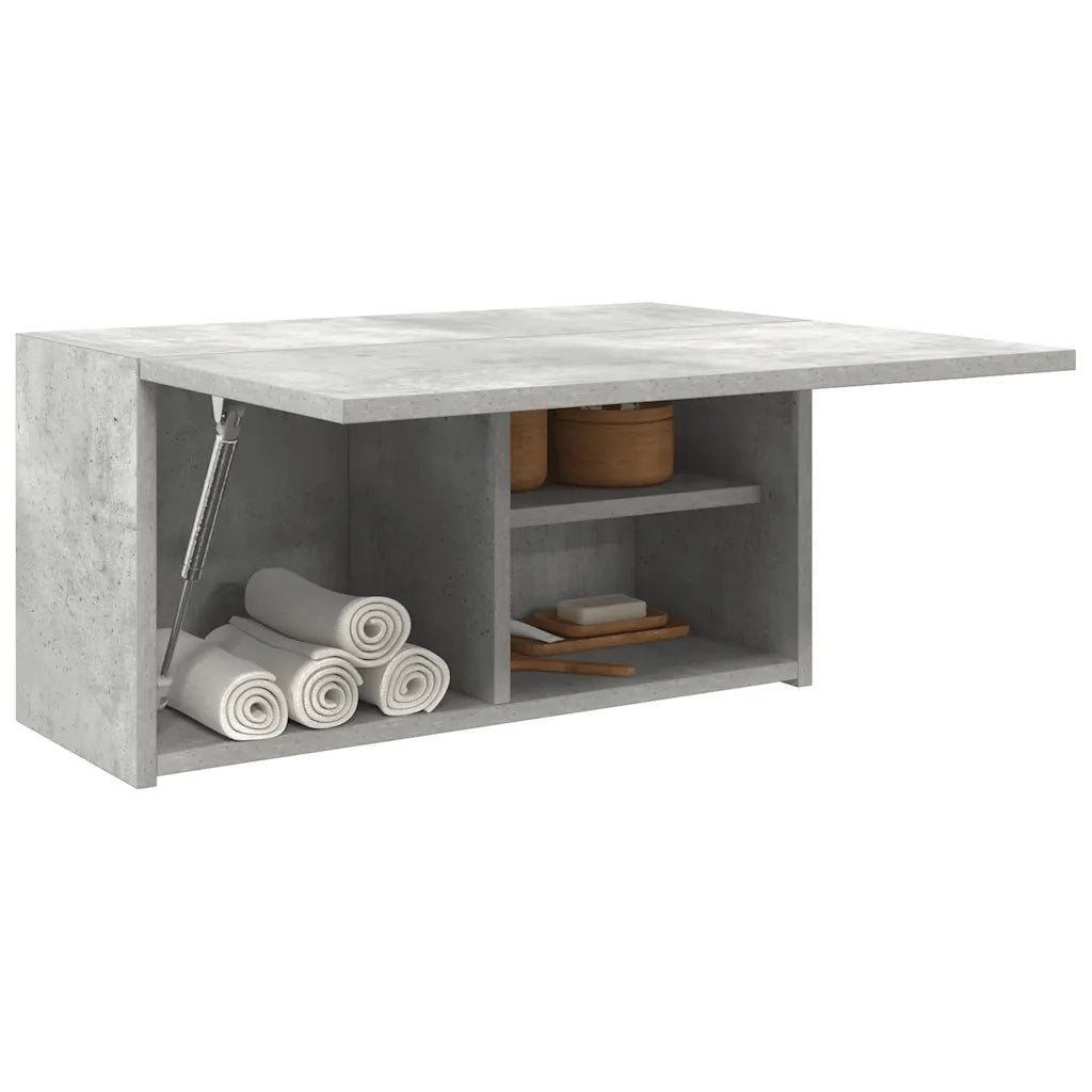 Armadietto da Bagno Grigio Cemento 60x25x30 cm in Truciolato 860061