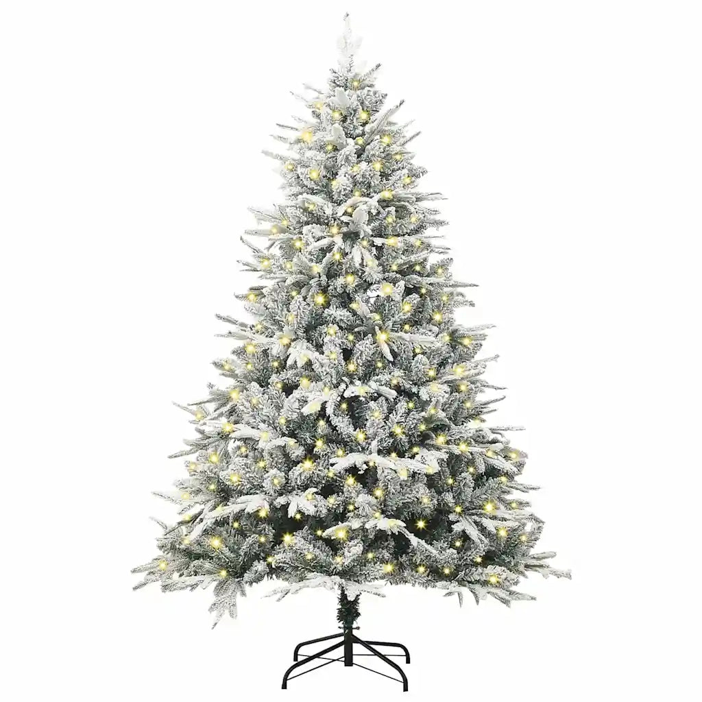 Albero di Natale artificiale preilluminato Verde 180 cm