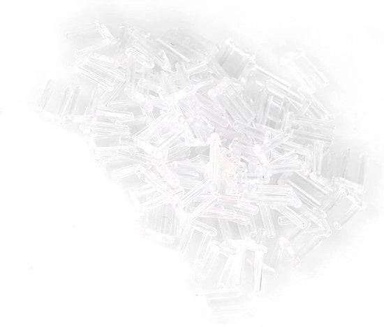 Accessori per illuminazione senza fili: 3 tipi di morsetti di compressione in plastica - 100 pezzi.