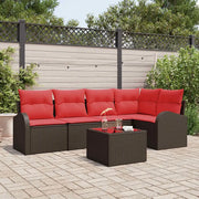 Set Divano da Giardino Marrone polyrattan 3346054